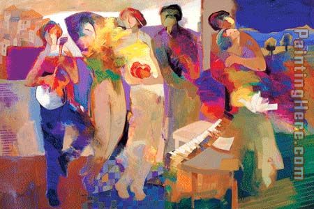 Harmonic Night painting - Hessam Abrishami Harmonic Night art painting